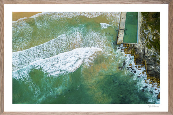 Queenscliff Rock Pool - Aerial Artwork